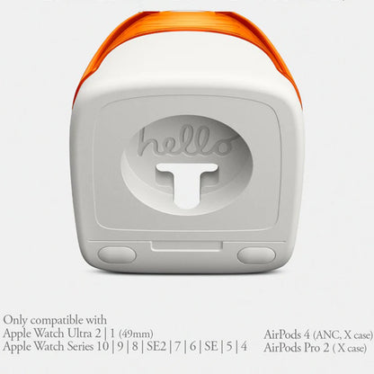 Spigen C1 Classic holder til trådløs oplader til Apple Watch Series, Rød AMP09341