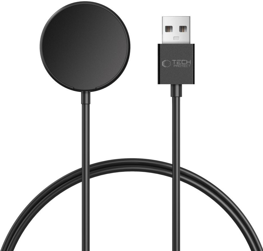 Trådløs Oplader Tech-Protect MC03 Ultraboost til Samsung Galaxy Watch Series, USB-A, Sort