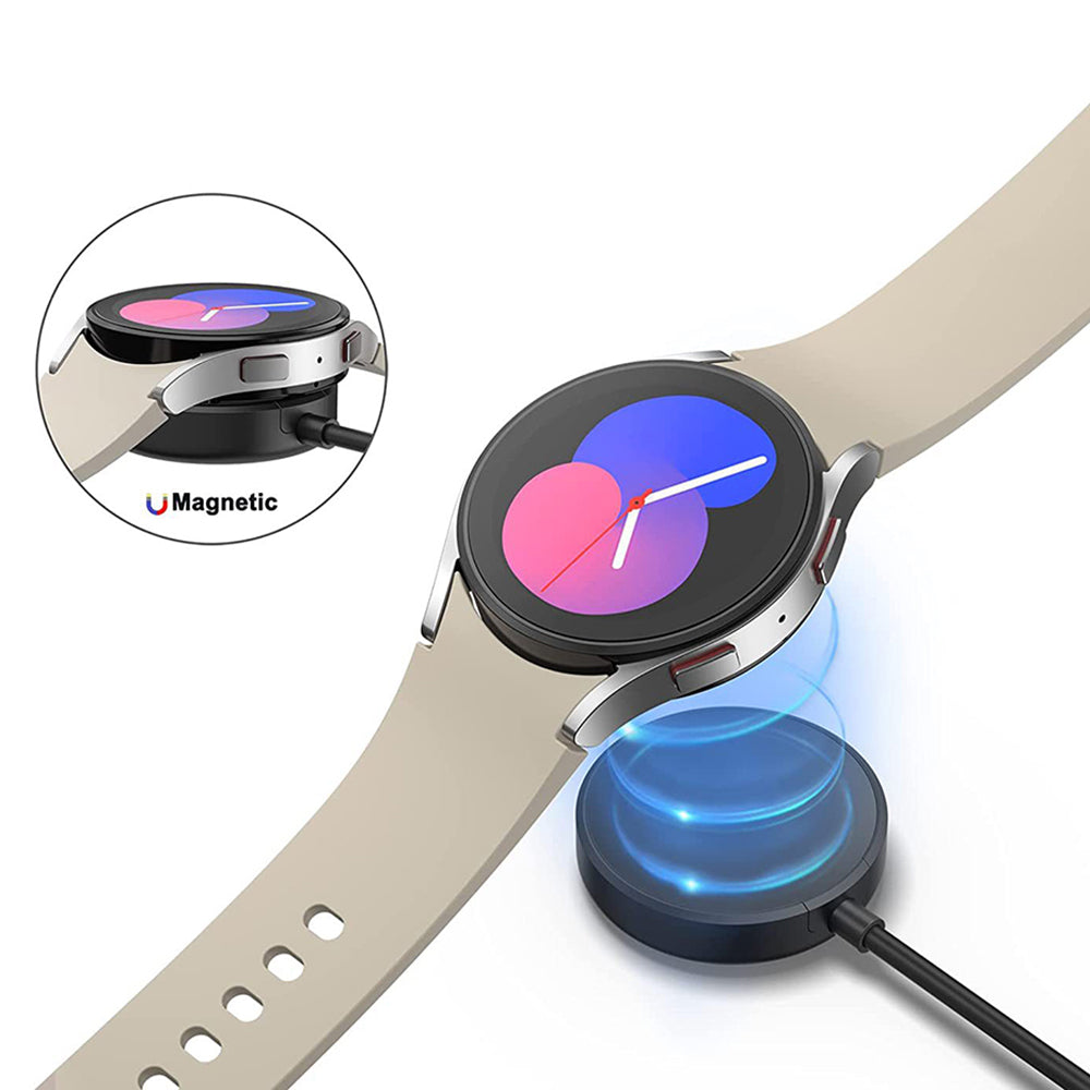 Trådløs Oplader Techsuit TSC12 til Samsung Galaxy Watch Series, USB-A, Sort