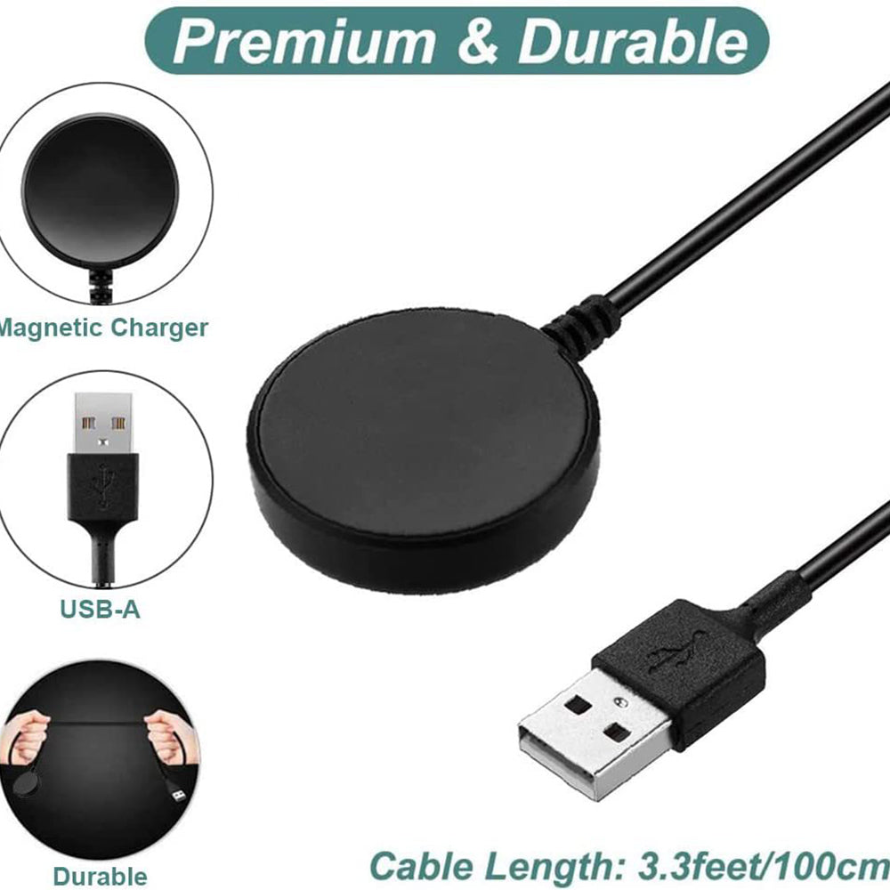 Trådløs Oplader Techsuit TSC12 til Samsung Galaxy Watch Series, USB-A, Sort