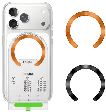 Metalsticker Tech-Protect MMP-210, Sæt med 2 stykker, Sort Orange