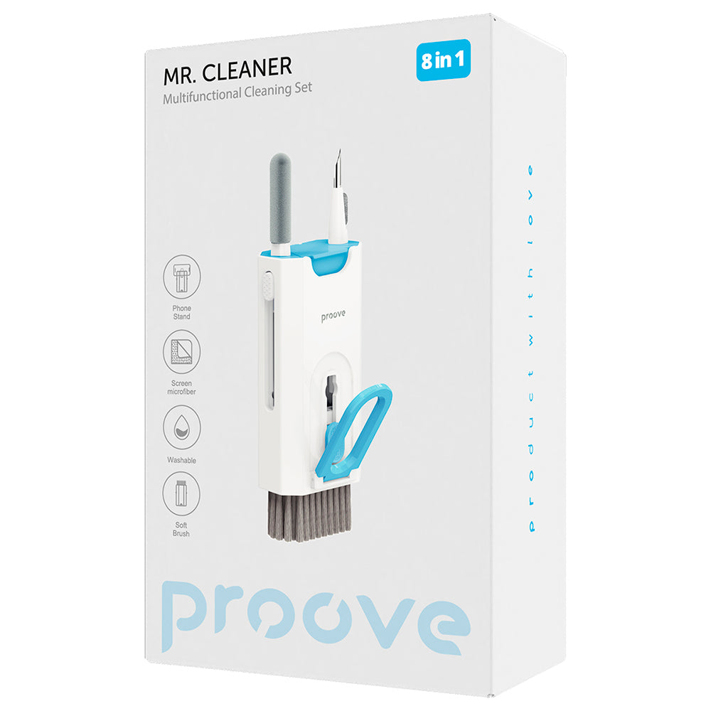 Rengøringsværktøj Proove Mr.Cleaner, 8i1, Hvid