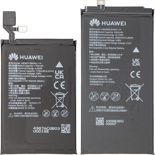 Batterisæt HB2856B3EWW-11A + HB245179EWW-11A til Huawei Mate X7 Service Pack og dedikerede serviceværktøjer