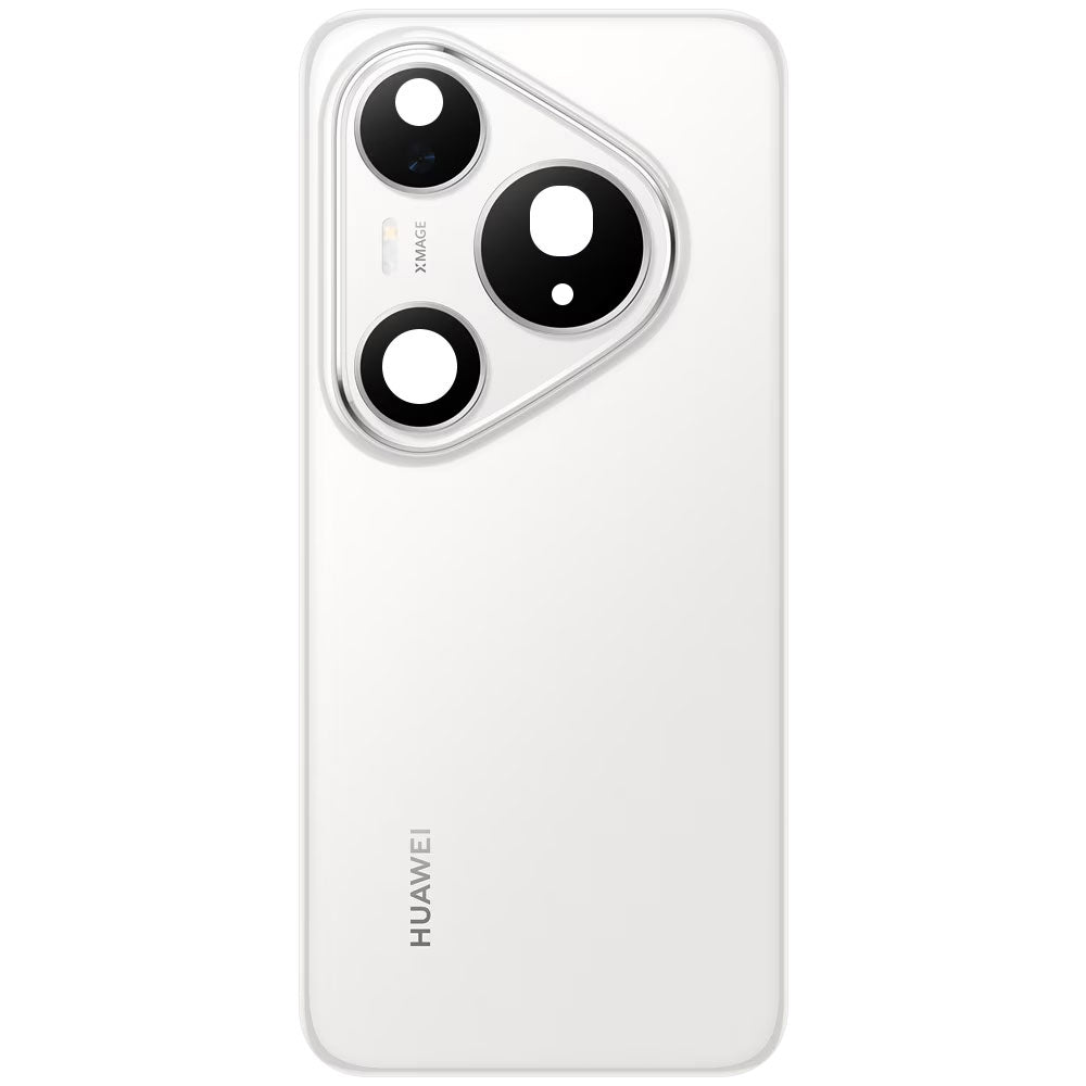 Kit Batteridæksel Huawei Pura 80 Pro Glazed White Service Pack og Dedikerede Serviceværktøjer