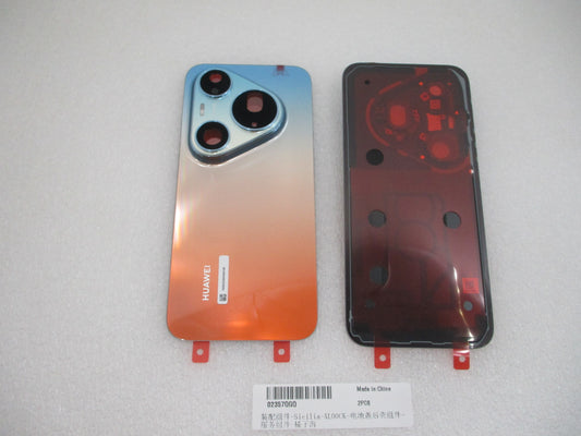 Batteridækselkit til Huawei Pura 90s Pro Max Orange Ocean Service Pack med specialværktøj til reparationer
