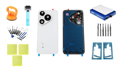 Batteridækselkit til Huawei Pura 90s Pro Coconut White Service Pack og dedikeret serviceværktøj

