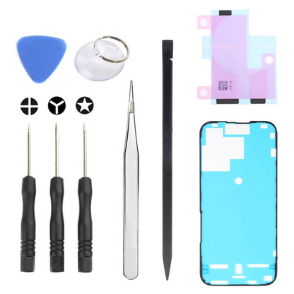 Jiafa JF-8162 Reparationssæt til udskiftning af batteri til Apple iPhone 15 Pro, 9i1