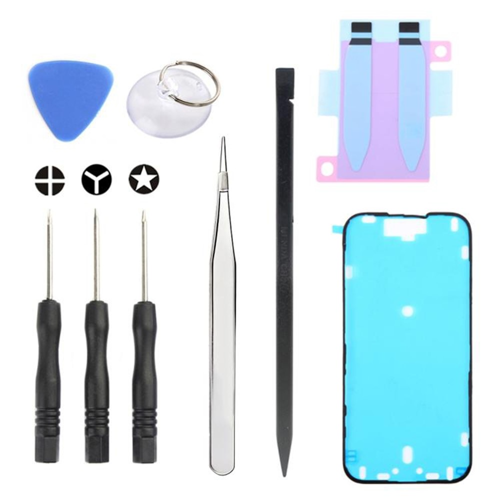 Jiafa JF-8162 Reparationssæt til udskiftning af batteri til Apple iPhone 16, 9-i-1