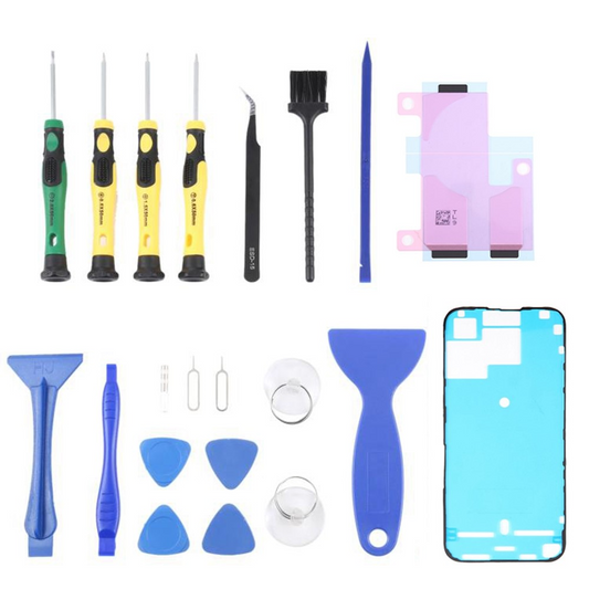 Jiafa JF-8182 Reparationssæt til udskiftning af batteri til Apple iPhone 15 Pro Max, 21i1
