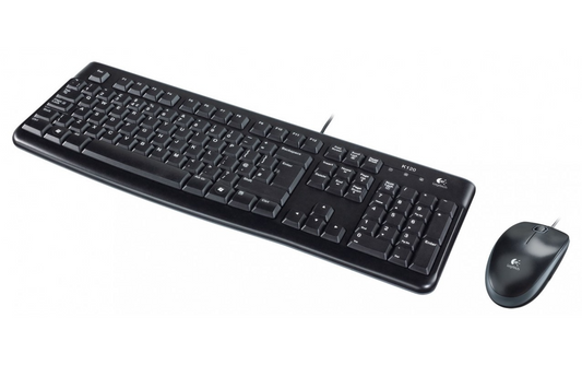 Logitech MK120 USB kablet tastatur- og muskit, sort