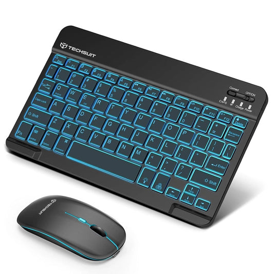 Trådløst tastatur- og musesæt Techsuit AirCombo WKM1, BT / Wi-Fi, sort