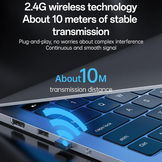 Trådløst tastatur og mus sæt Yesido KB43, Sort