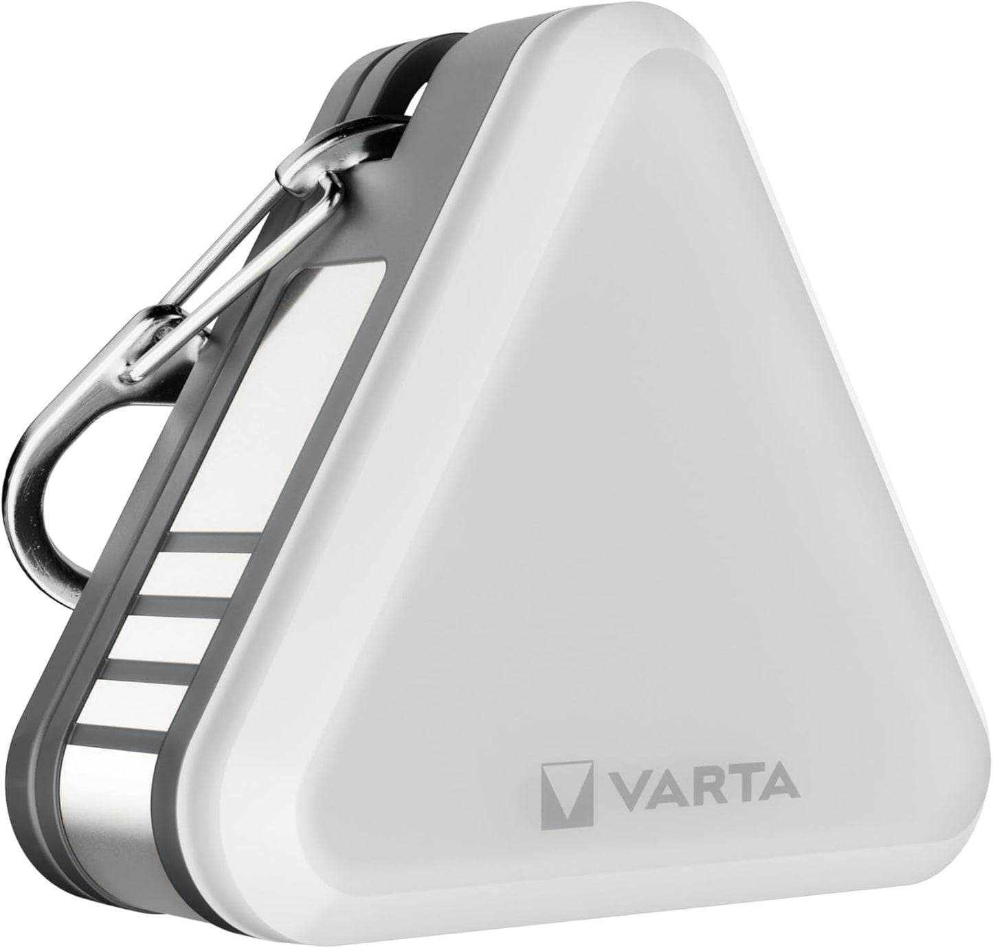 Varta Magnetic Safety Light LED nøgleringslampe, 25lm, Sølvfarvet