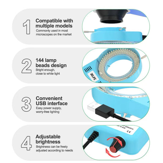 Relife RL-033M lampe til mikroskop, blå
