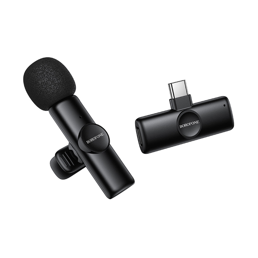 Lavaliermikrofon Borofone BFK16 Winner, USB-C, Sort