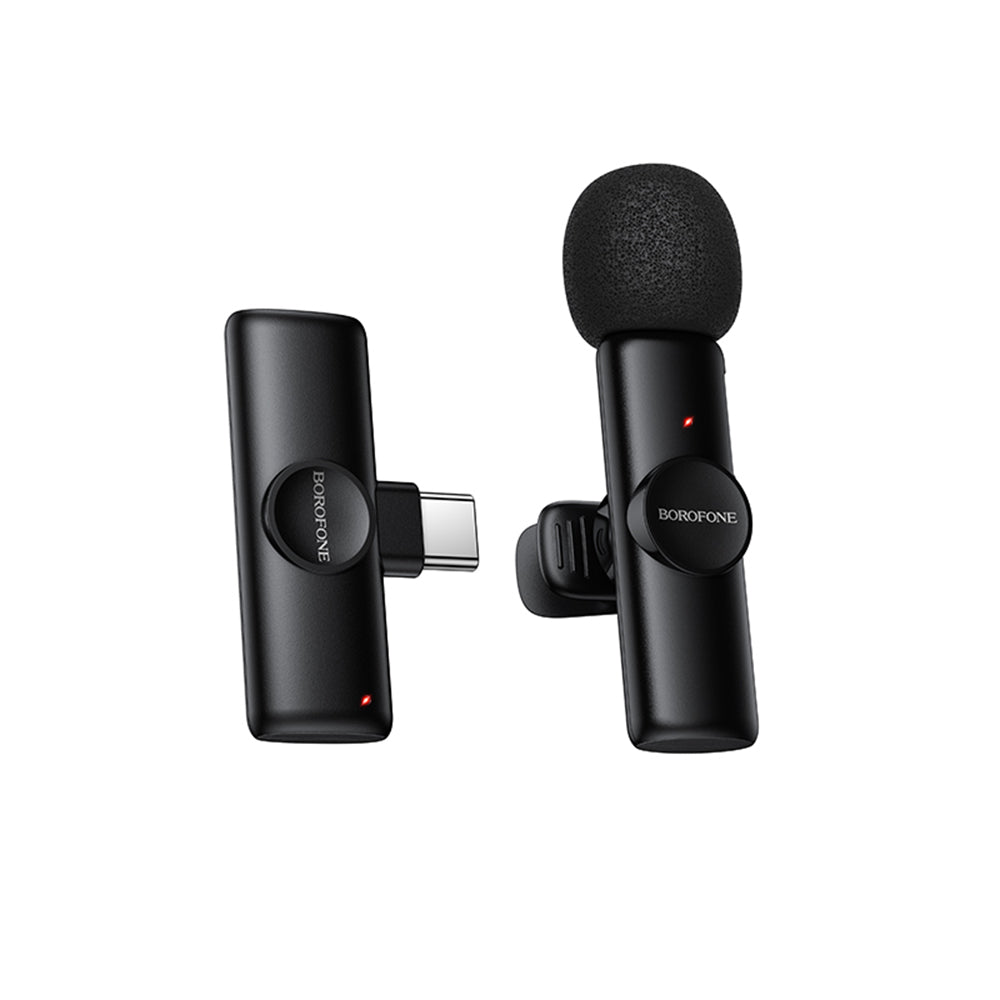Lavaliermikrofon Borofone BFK16 Winner, USB-C, Sort