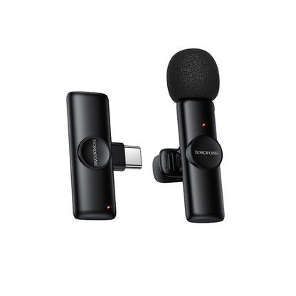 Lavaliermikrofon Borofone BFK16 Winner, USB-C, Sort