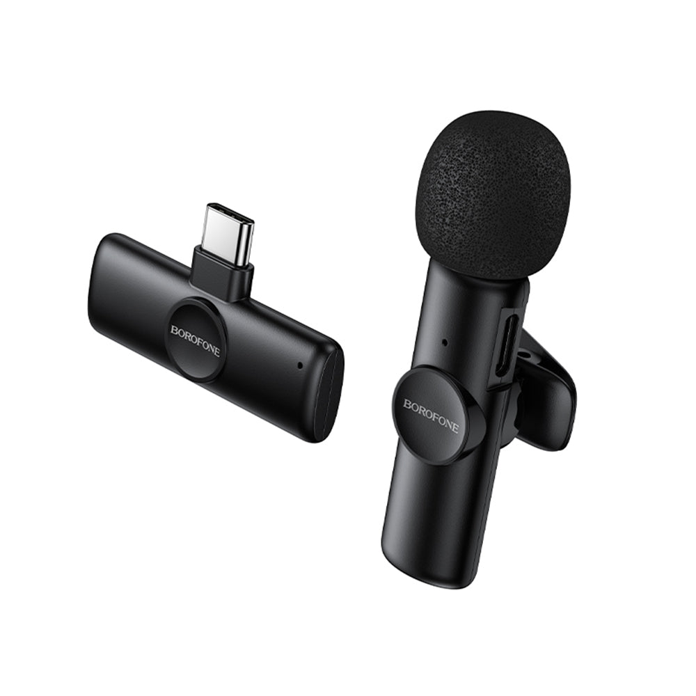 Lavaliermikrofon Borofone BFK16 Winner, USB-C, Sort