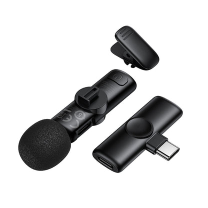 Lavaliermikrofon Borofone BFK16 Winner, USB-C, Sort