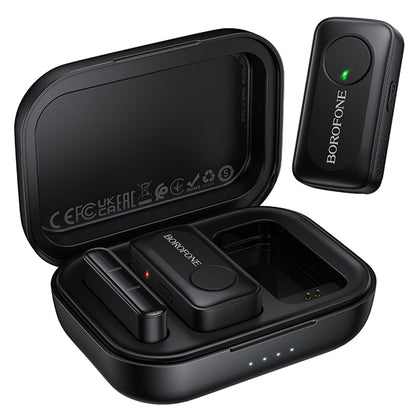 Borofone BFK17 Lemai Lavalier, USB-C, Sæt med 2 stk., Sort