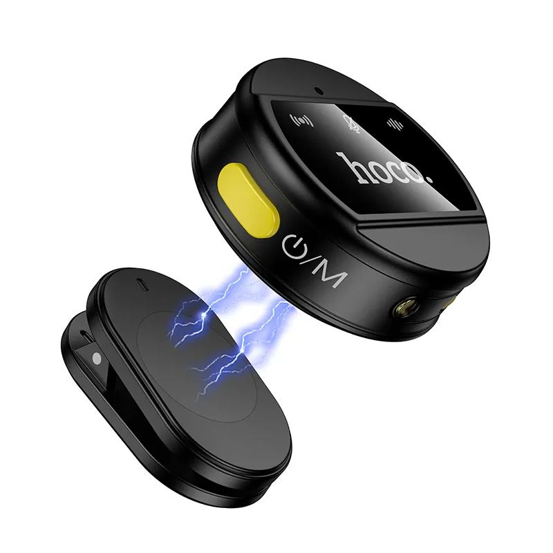 Lavaliermikrofon HOCO L22, USB-C / Lightning, Sæt med 2 stykker, Sort