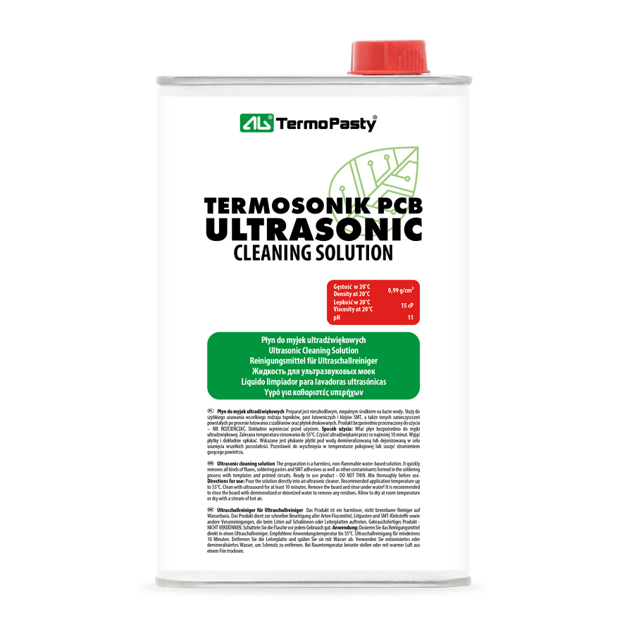 Ultralydsrensningsvæske AG Termopasty til PCB, 1l ART.AGT-200