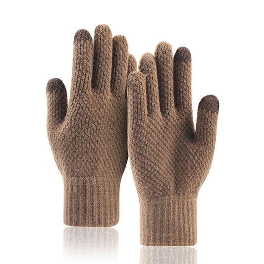 Techsuit ST0013 Taktile Vinterhandsker til Mænd, Størrelse 22cm, Brun