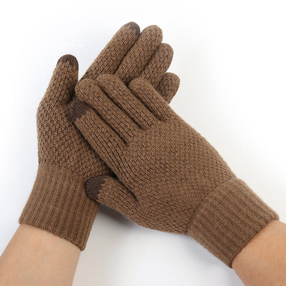 Techsuit ST0013 Taktile Vinterhandsker til Mænd, Størrelse 22cm, Brun