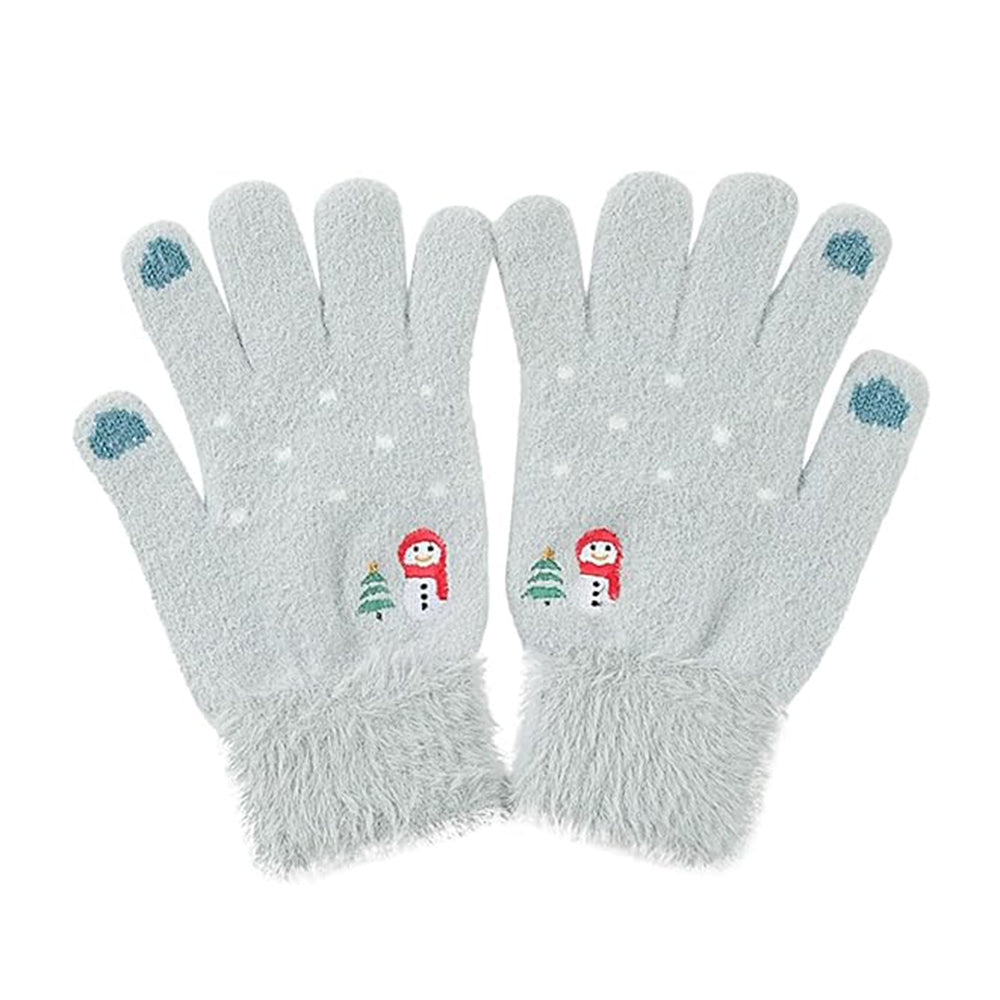 Dame Vinterhandsker Touchscreen Techsuit ST0011, Størrelse 17cm, Blå