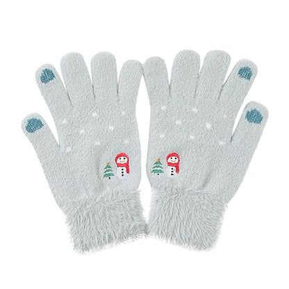 Dame Vinterhandsker Touchscreen Techsuit ST0011, Størrelse 17cm, Blå
