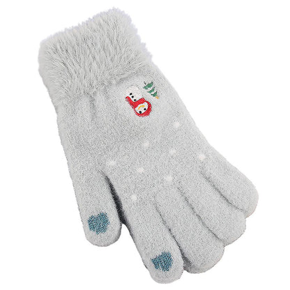 Dame Vinterhandsker Touchscreen Techsuit ST0011, Størrelse 17cm, Blå