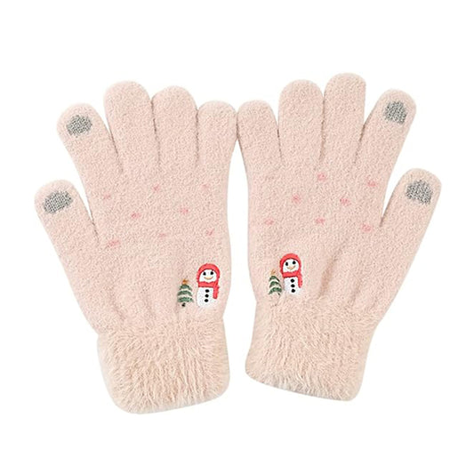 Vinterhandsker til damer med touchfunktion Techsuit ST0011, størrelse 17 cm, beige