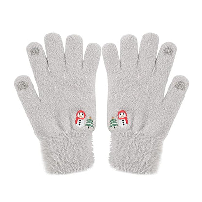 Vinterhandsker til damer med touchfunktion Techsuit ST0011, størrelse 17 cm, grå