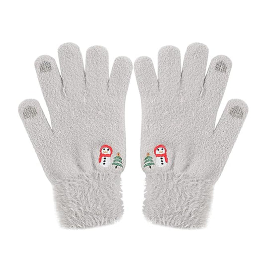 Vinterhandsker til damer med touchfunktion Techsuit ST0011, størrelse 17 cm, grå
