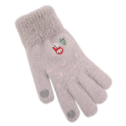 Vinterhandsker til damer med touchfunktion Techsuit ST0011, størrelse 17 cm, grå