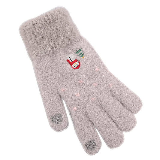 Vinterhandsker til damer med touchfunktion Techsuit ST0011, størrelse 17 cm, grå