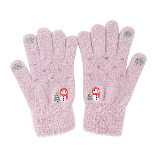 Dame Vinterhandsker Touchscreen Techsuit ST0011, Størrelse 17cm, Lilla