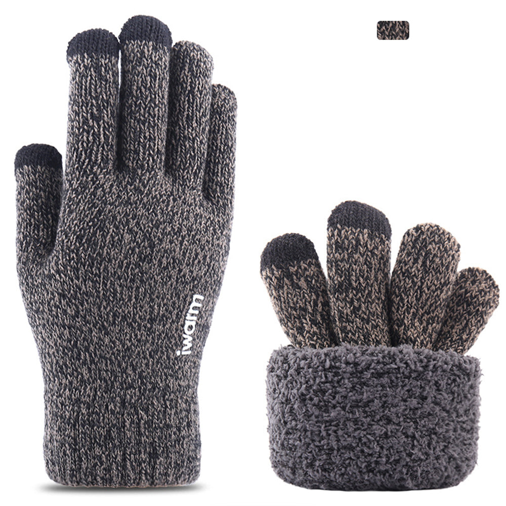 Iwarm ST0005 Taktile Vinterhandsker, Størrelse 21 cm, Grå