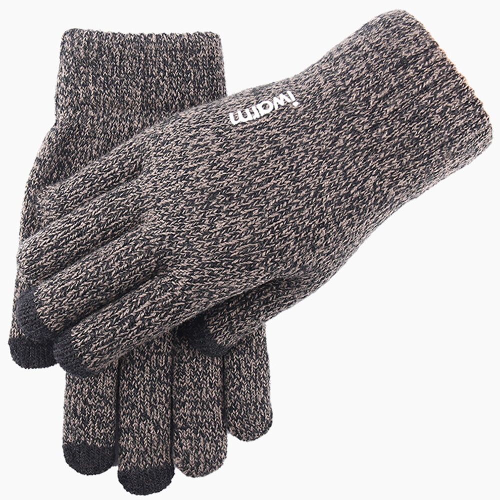 Iwarm ST0005 Taktile Vinterhandsker, Størrelse 21 cm, Grå