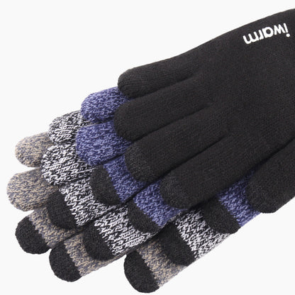 Iwarm ST0005 Taktile Vinterhandsker, Størrelse 21 cm, Grå