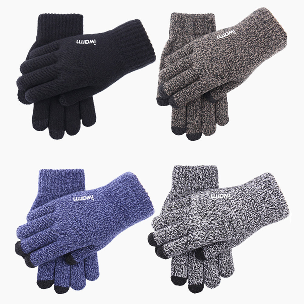 Iwarm ST0005 Taktile Vinterhandsker, Størrelse 21 cm, Grå