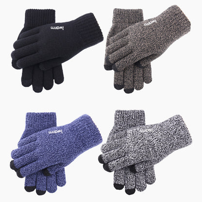 Iwarm ST0005 Taktile Vinterhandsker, Størrelse 21 cm, Grå