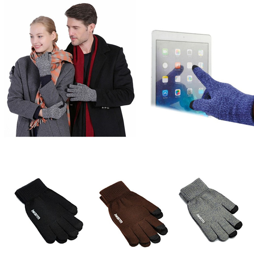Iwarm ST0018 Winter Touchscreen Gloves, Size 23cm, Blue