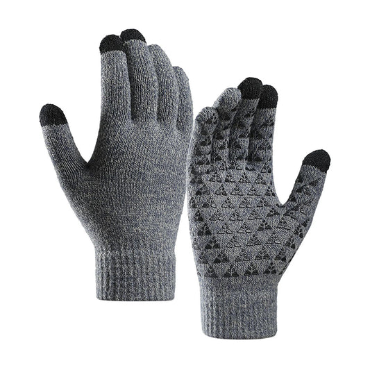 Iwarm ST0018 Taktile Vinterhandsker, Størrelse 23 cm, Grå