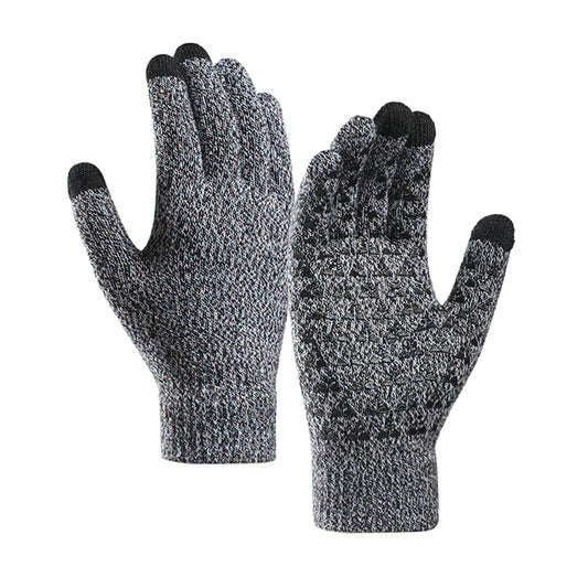 Iwarm ST0018 Vinterhandsker med touchfunktion, Størrelse 23 cm, Sort Grå