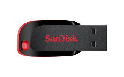 Ekstern USB-A hukommelse SanDisk Cruzer Blade, 64Gb SDCZ50-064G-B35