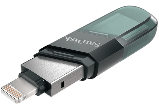 Ekstern hukommelse USB-A 3.1 / Lightning SanDisk iXpand Flip, 256Gb SDIX90N-256G-GN6NE