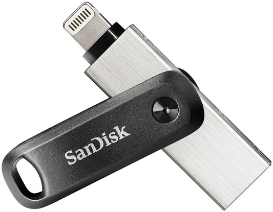 SanDisk iXpand Go External Memory USB-A 3.0 / Lightning, 256Gb SDIX60N-256G-GN6NE