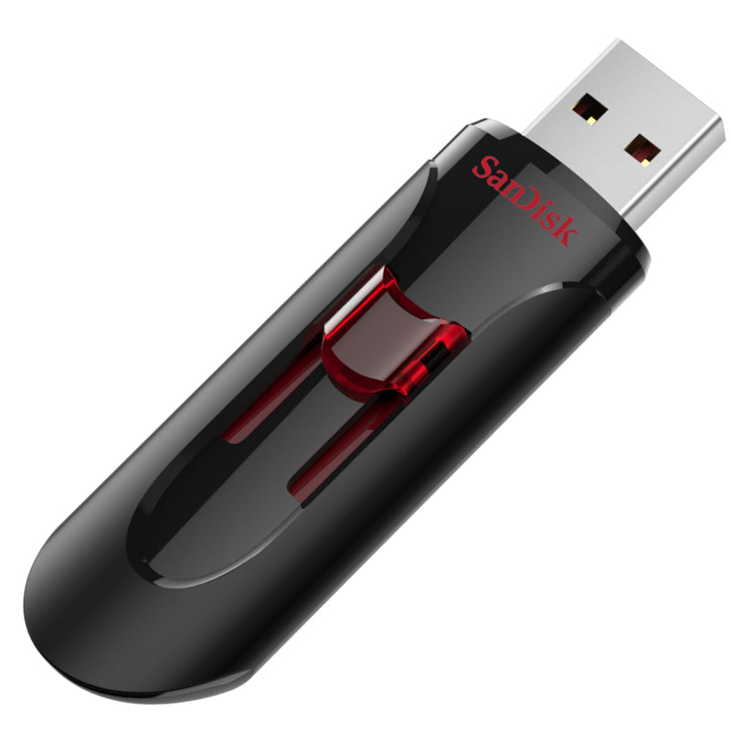Ekstern hukommelse USB-A 3.0 SanDisk Cruzer Glide, 256Gb SDCZ600-256G-G35