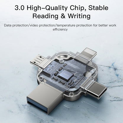 Ekstern hukommelse USB-A 3.0 / Lightning / USB-C / microUSB Yesido FL15, 16Gb